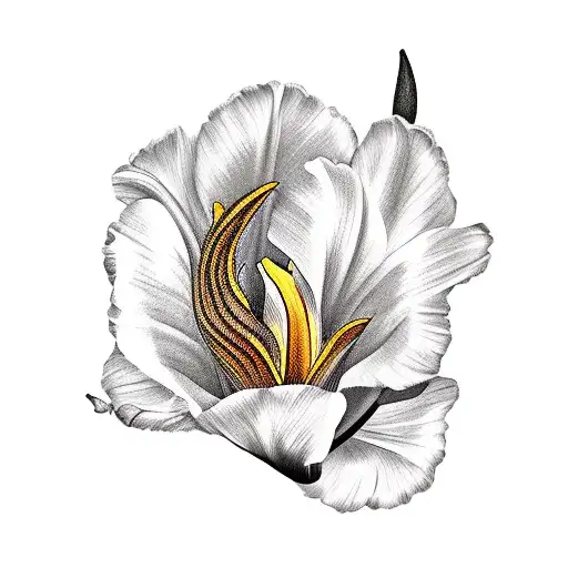 Tulip Flower With Gun