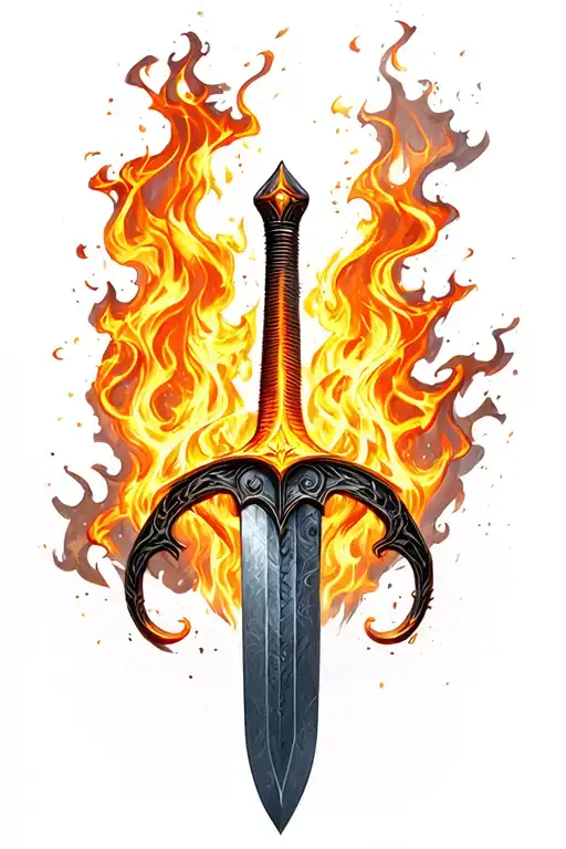 Longsword On Fire