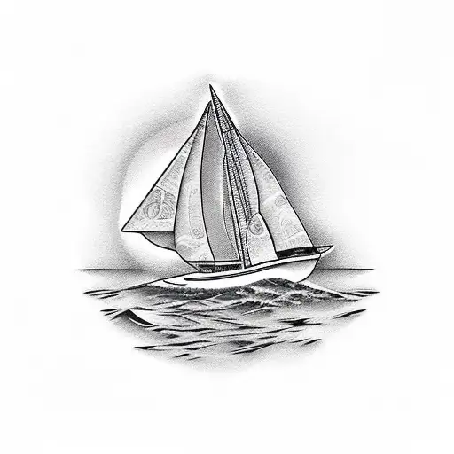 Sailboat With Sunset