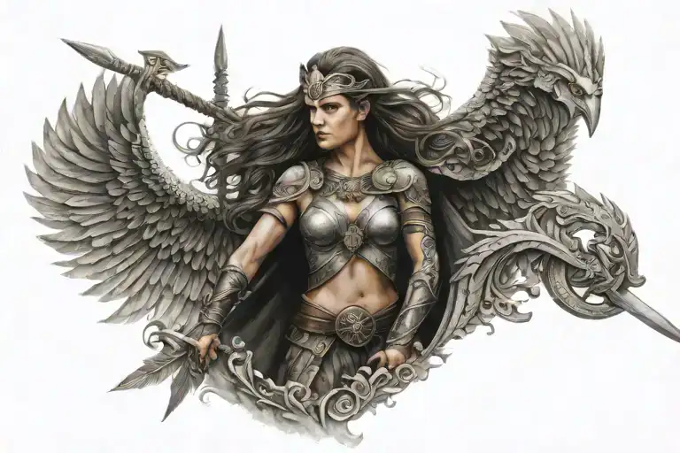 Valkyrie Warrior With Intricate