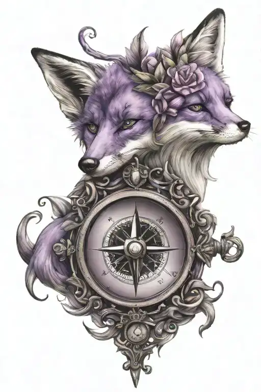 Fox Compass Purple Heart