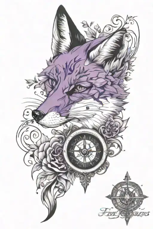 Fox Compass Purple Heart