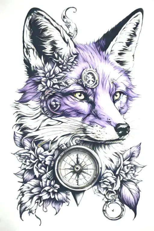 Fox Compass Purple Heart