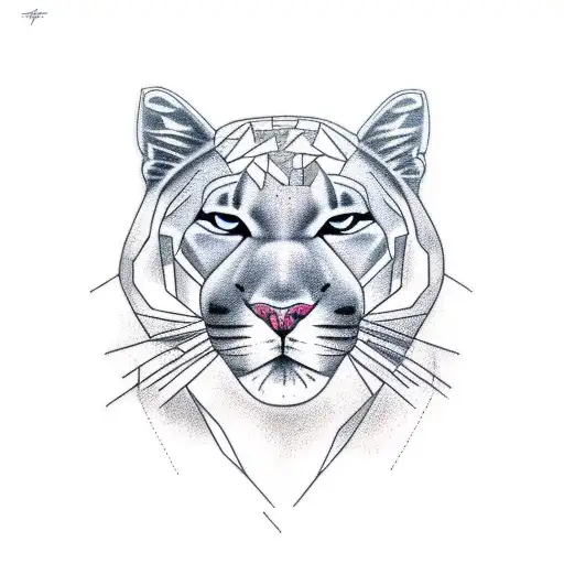 Panther With Nature Around