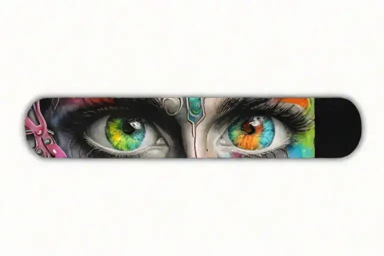 Brazalete C C J S P S D Keys Forming A Rainbow Colored Eyes Looking