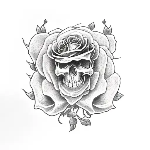 Skull And Roses