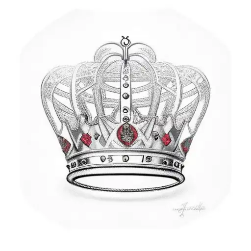 King's Crown With Number 3 On Top