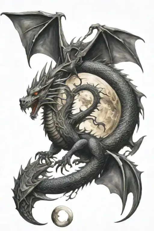 Themes Of The Moon And Dragons And Includes The Name Zachery