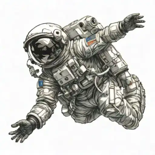 Astronaut Carrying Planet Earth On His Shoulders