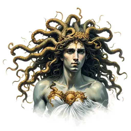 Medusa Greek Mythology Battling With Heroes