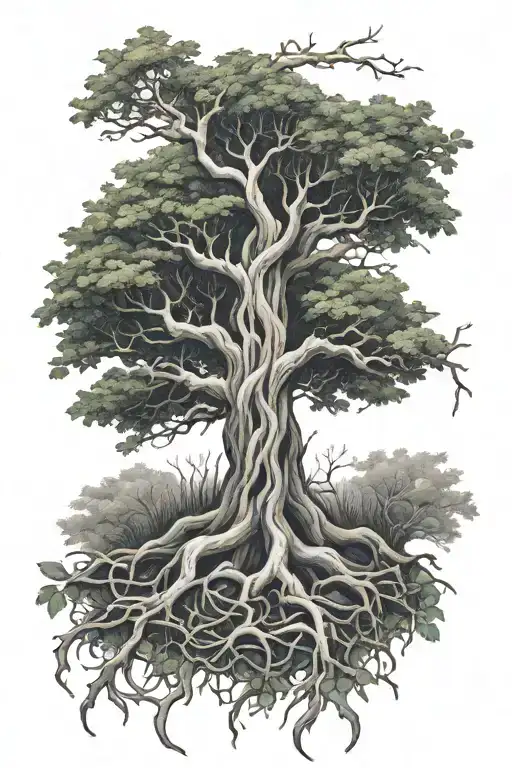 Celtic Intertwined Roots Sleeve