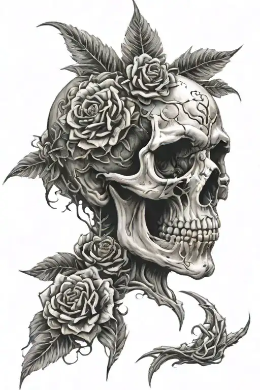 Skull Head Surrounded