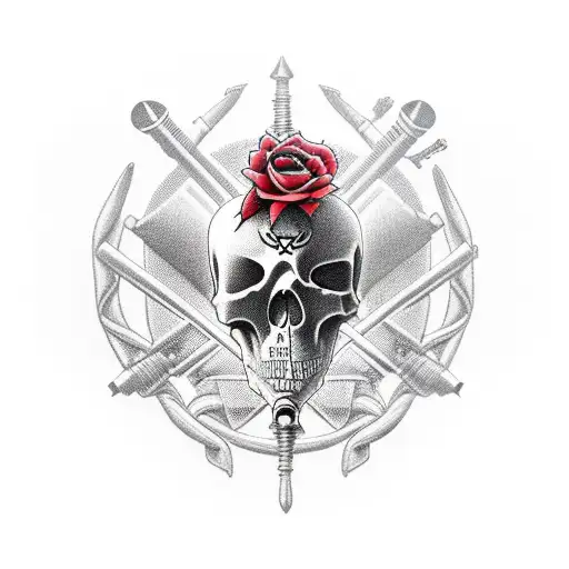 Death In A Hood Carries Artillery Round 155Mm