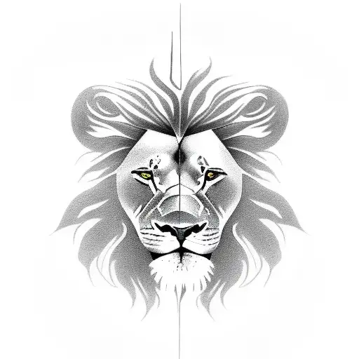 Cross With A Lion Inside