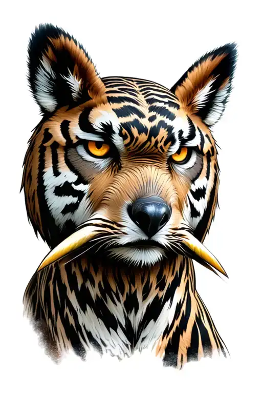 Elephant Tiger Owl Wolf Looking Forward