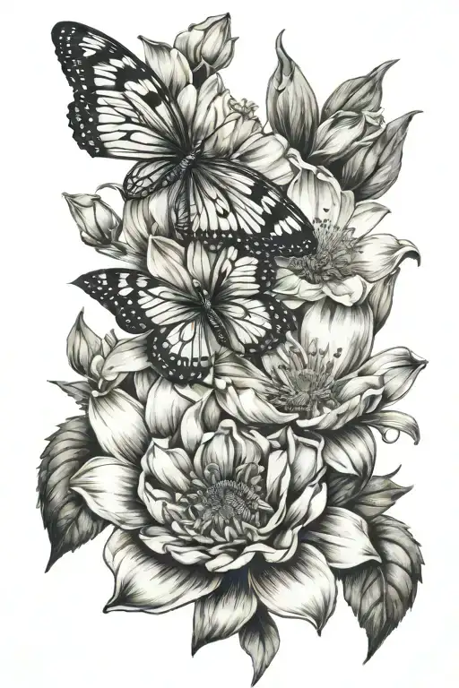 Butterfly Daisy Rose Cosmos Narcissus Flower