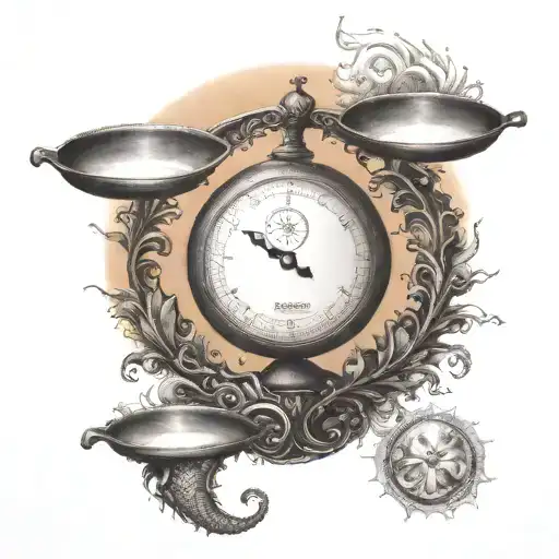 Scales With The Sun In The Background