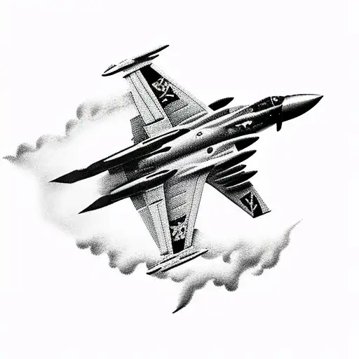 F-14 Airplane Silhouette