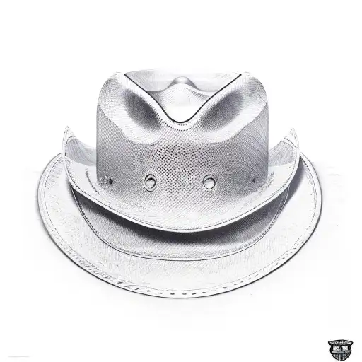 Rifle With A Cowboy Hat And Campfire