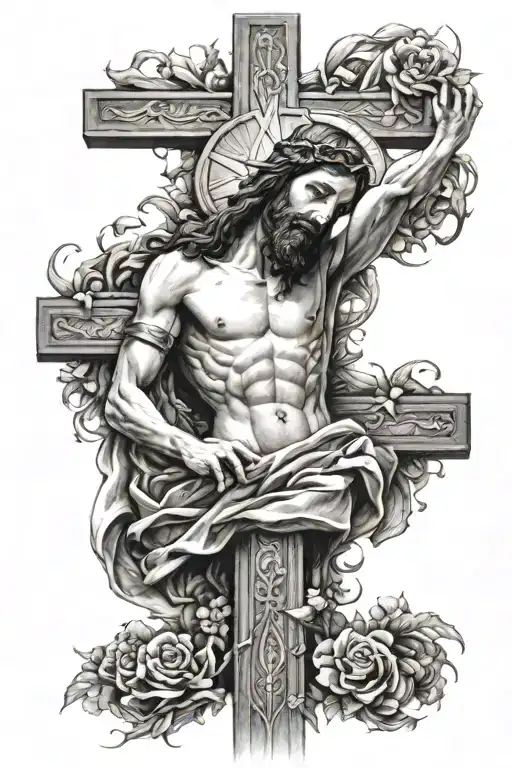 Jesus Christ Cross Combined