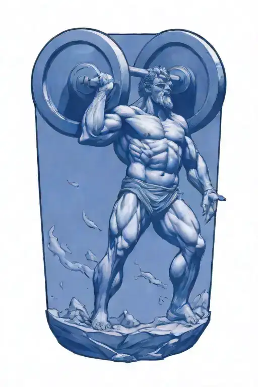 Atlas Greek God Lifting Weights