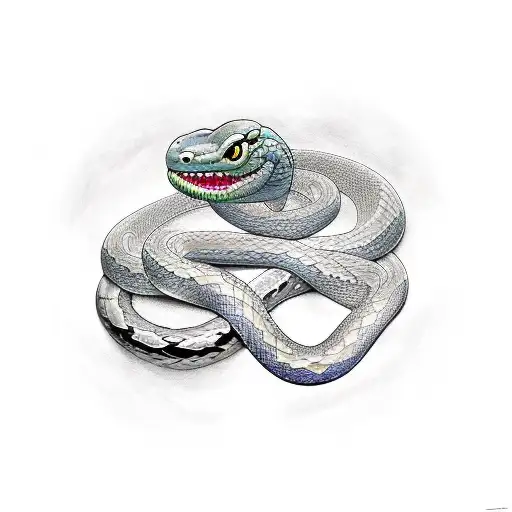 Three Swords With A Snake