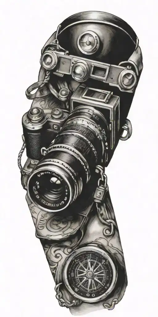 Camera With A Compass