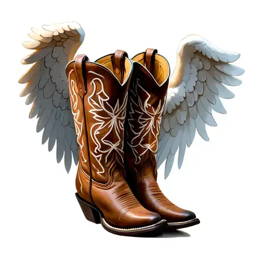 Cowboy Boots And Angel Wings