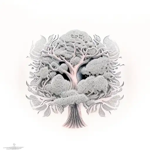 Beautiful Girl On The Tree