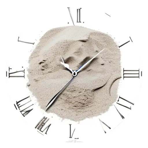 Clock Dropping Sand Through Hand