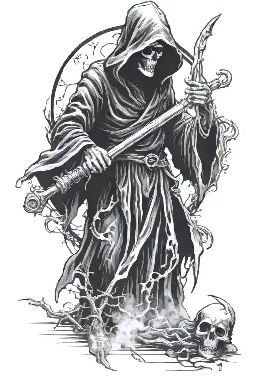 Grim Reaper Silohuette