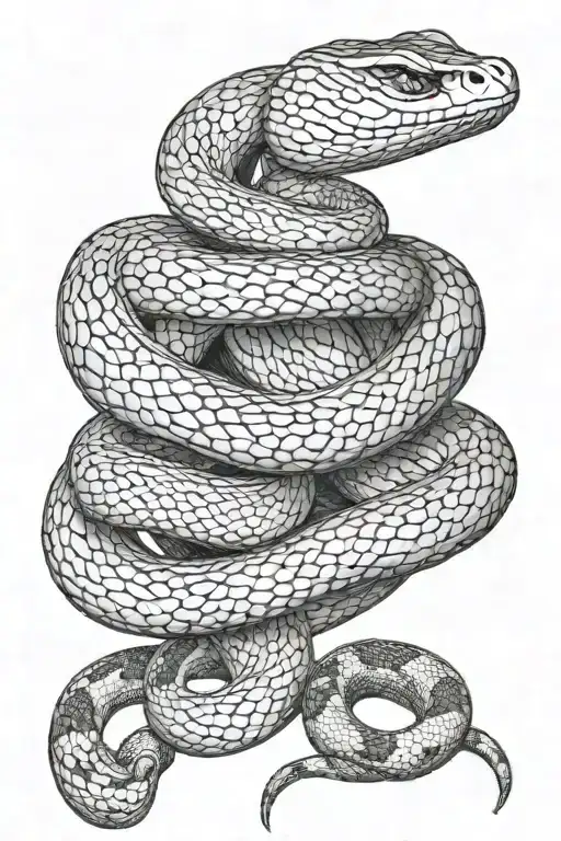 Tumi With A Snake Coiled