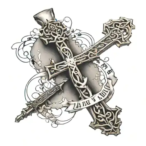 Cross And Word Alive Written Inside