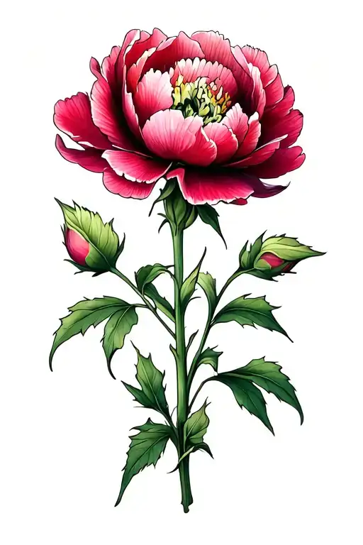 Field Journal Style Peony