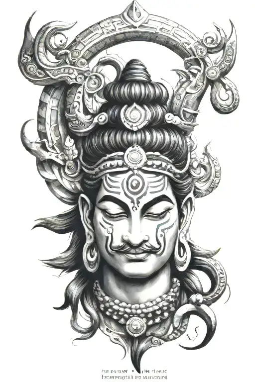 Shiva Tattoo Om And Trishul Symbol