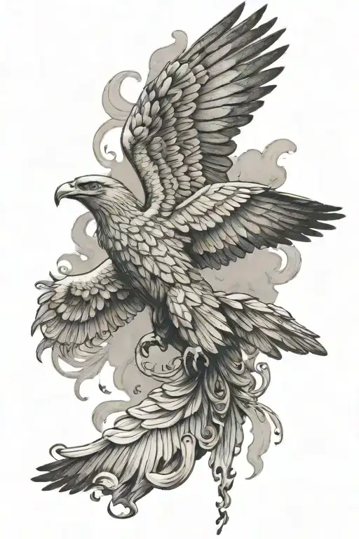 Icarus Falling With An Irish Inspired Design Featuring
