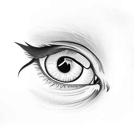 Cat Eye In The Middle Of Lightning