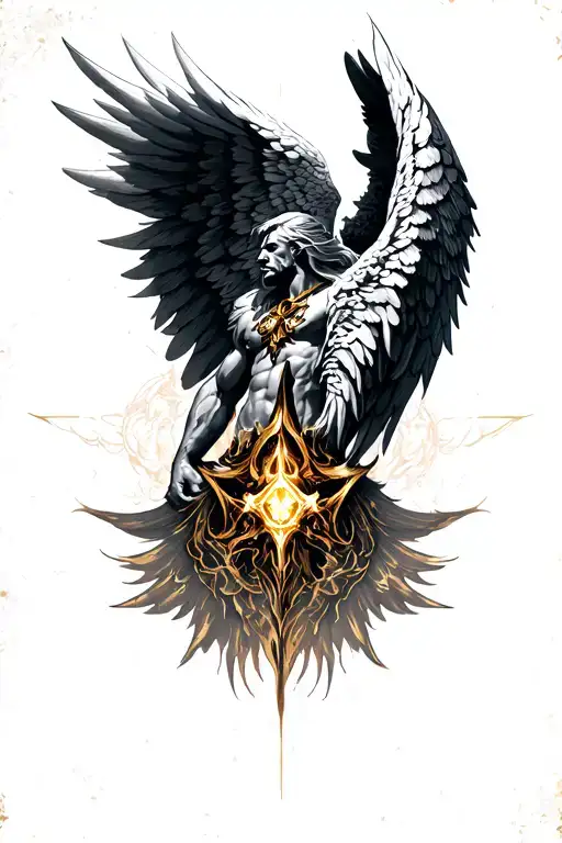 Gaurdian Angel Wings Male