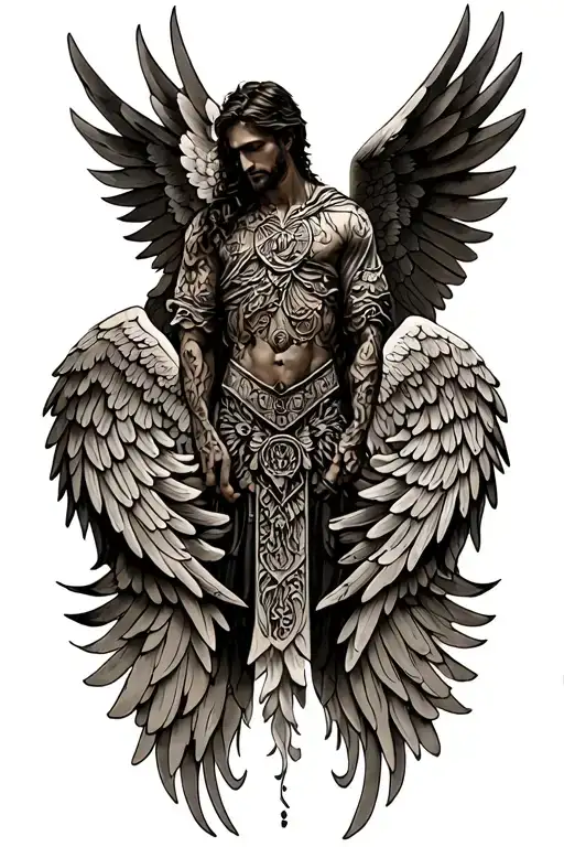 Gaurdian Angel Wings Male