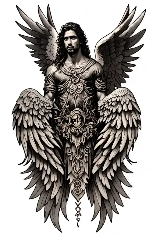 Gaurdian Angel Wings Male