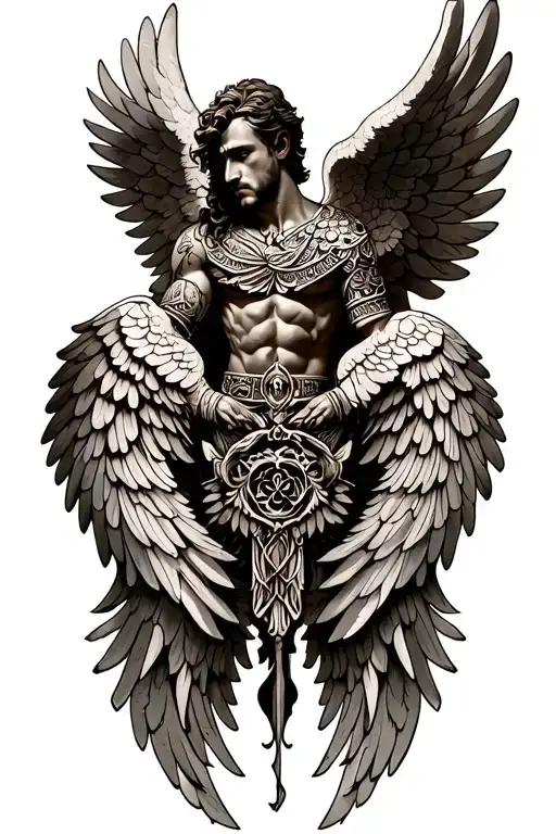 Gaurdian Angel Wings Male