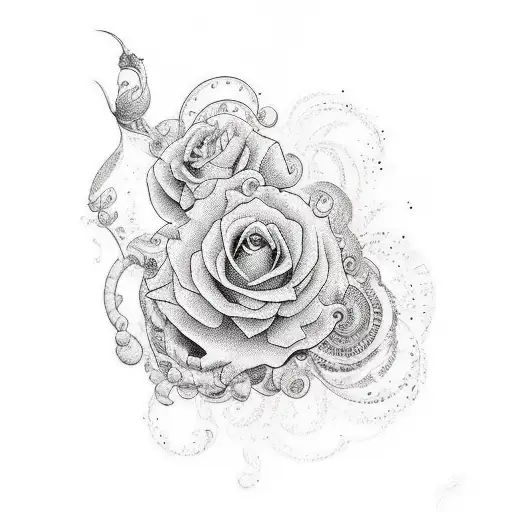 Whimsical Fine Line Half Sleev