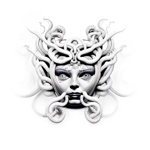 Medusa Face By Side