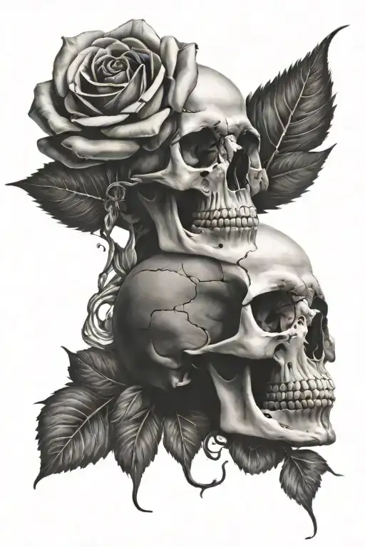 Rose And Skull