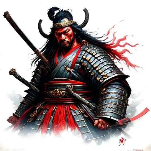 Demonic Japanese Samurai Warrior