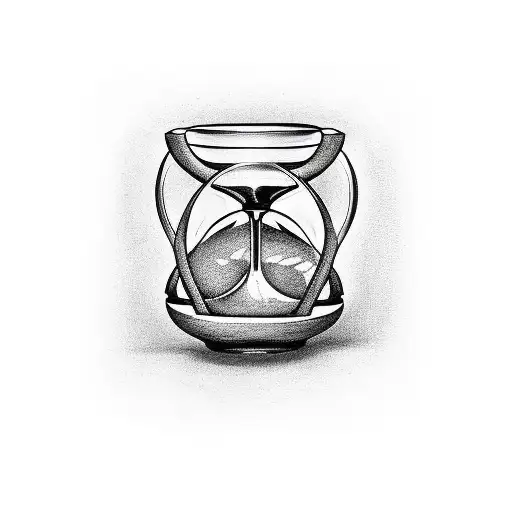 Hourglass Made From Bones