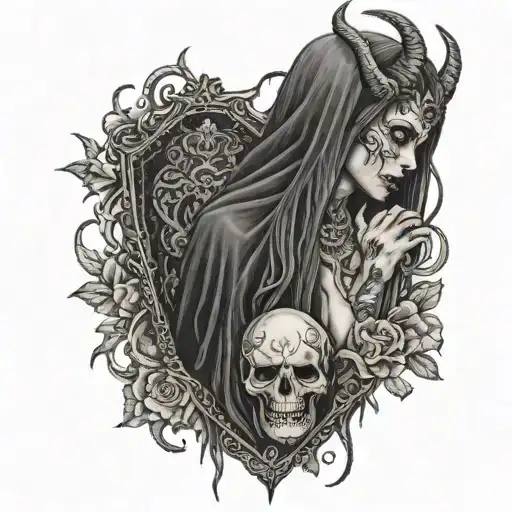 Demon Girl With Coffin