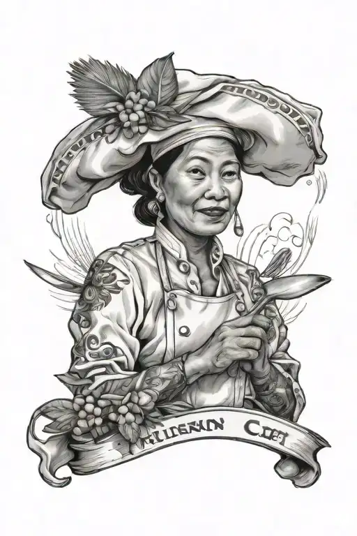 Female Filipino Chef