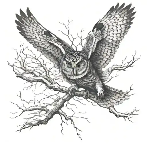 Owl Flying