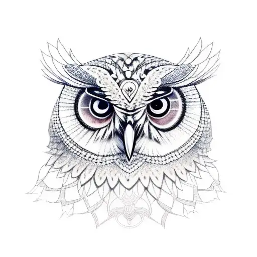Owl And Mandala